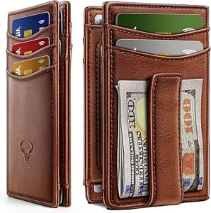 men’s leather travel wallet